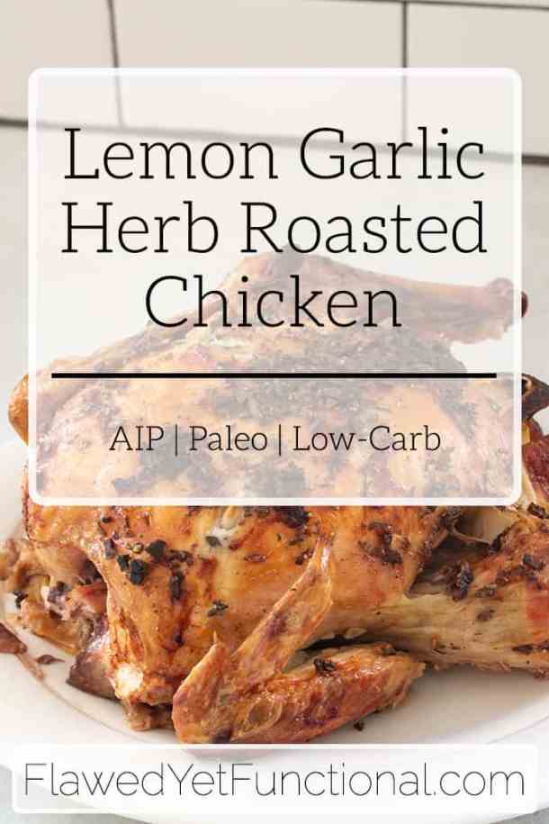Authentic Herb-Roasted Chicken with Lemon-Garlic Pan Sauce