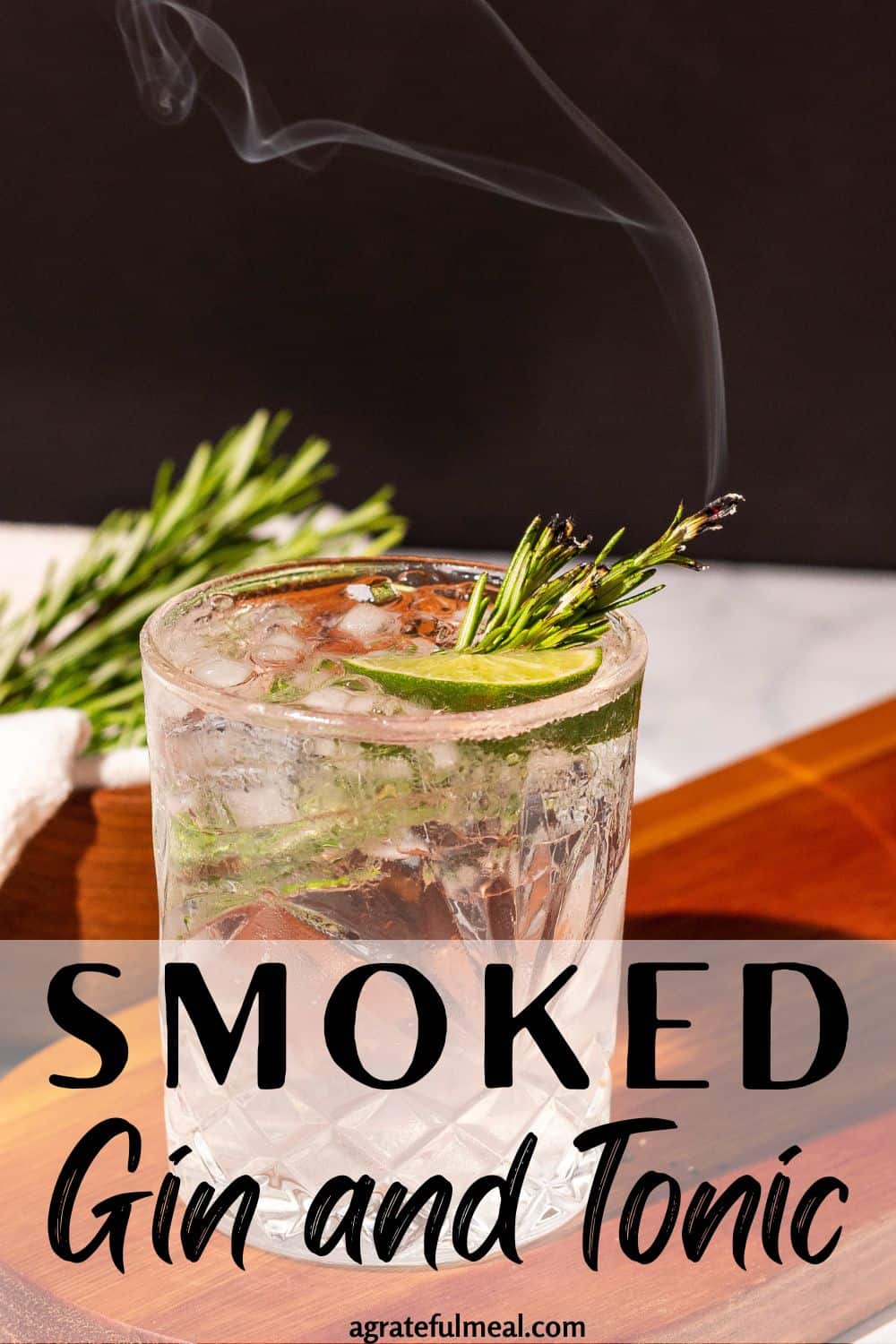 Smoked Citrus and Rosemary Gin Cocktail
