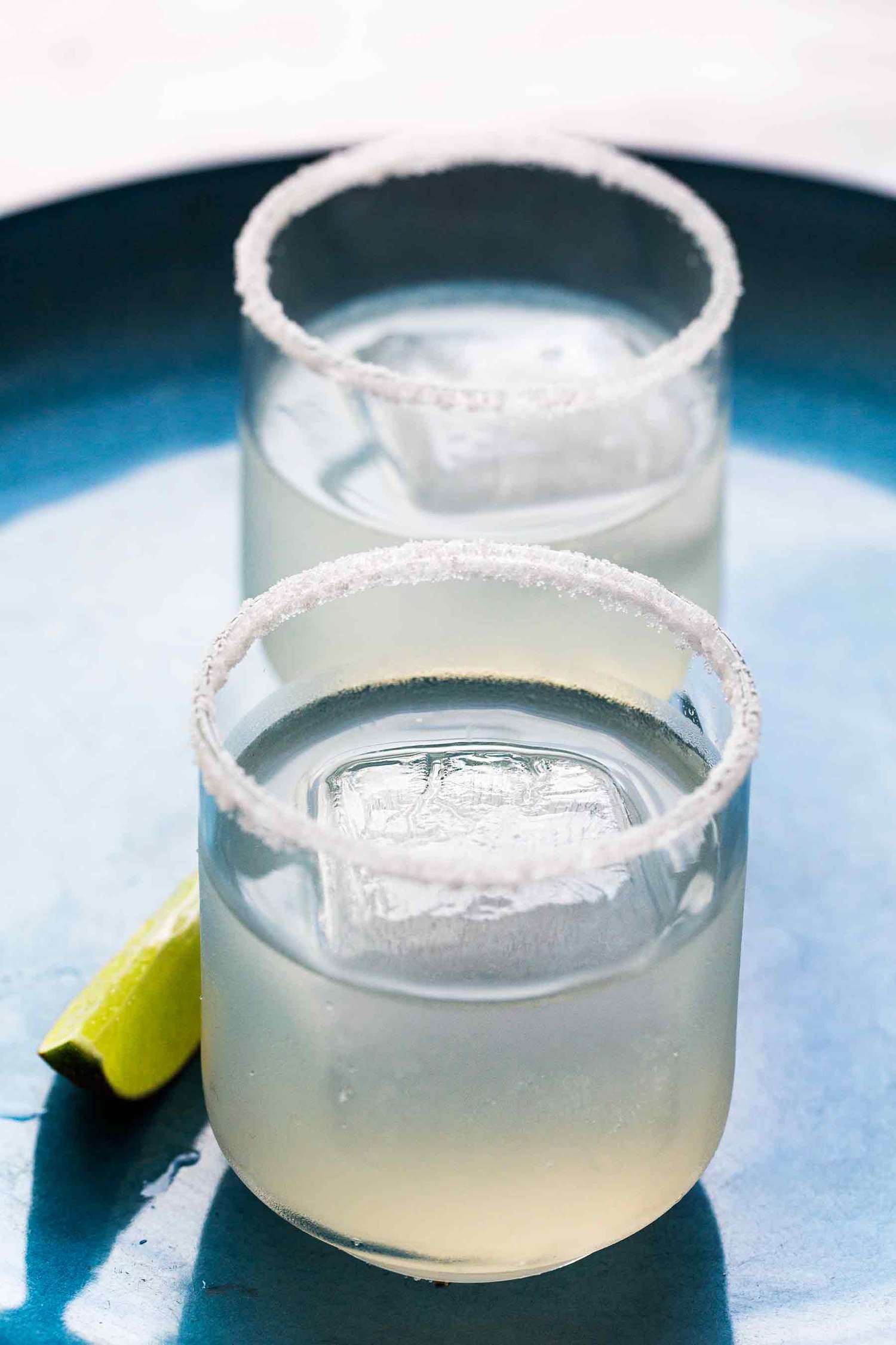 Cointreau-Infused Margarita with Salted Lime Rim
