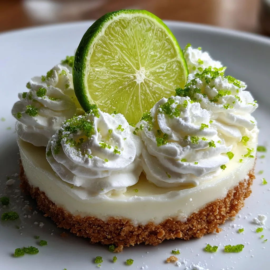 No-Bake Key Lime Cheesecake Pie with Graham Cracker Crust