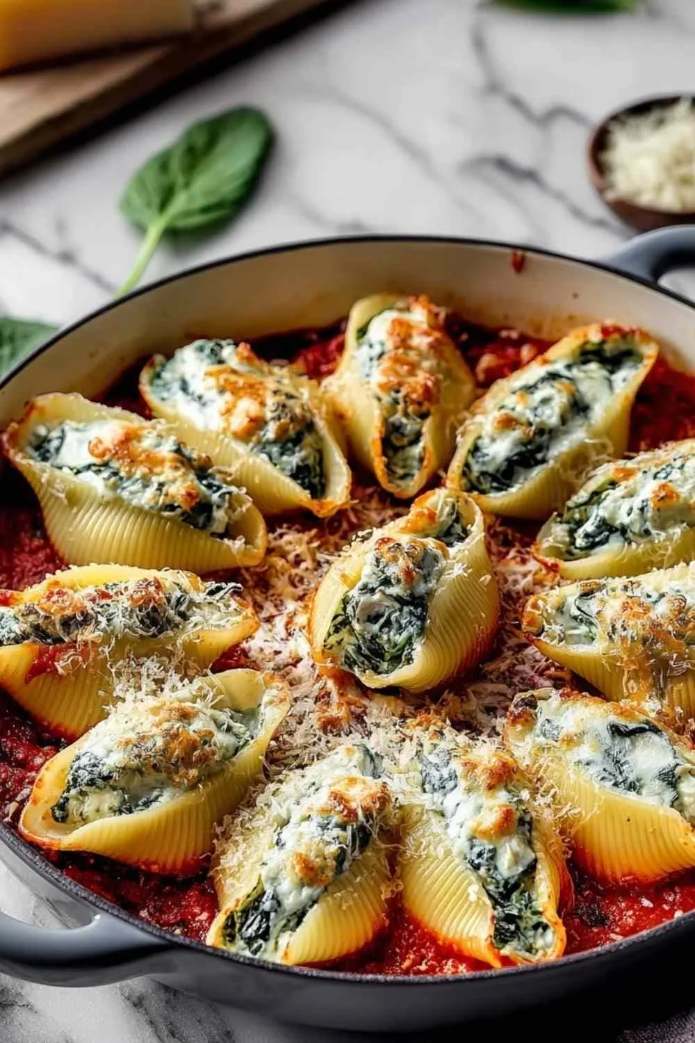 Classic Italian Ricotta and Spinach Stuffed Shells