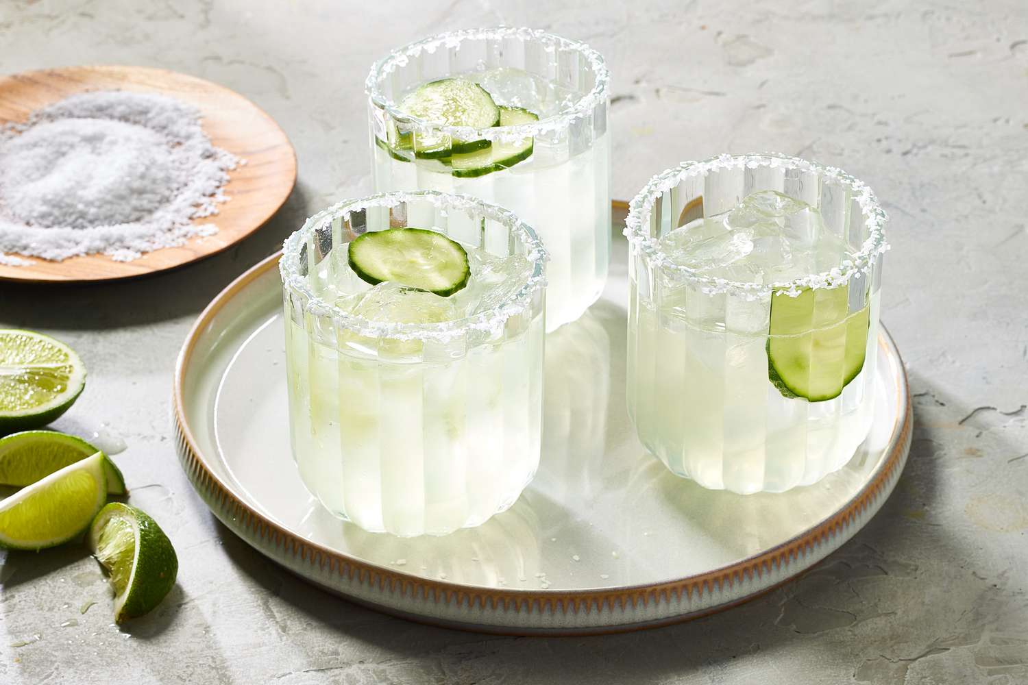 Honey-Sweetened Citrus Margarita on the Rocks