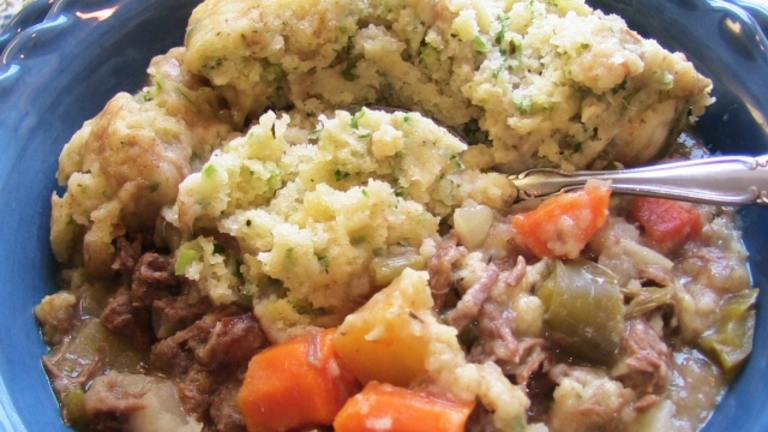 Slow-Simmered Beef & Vegetable Stew with Herbed Dumplings