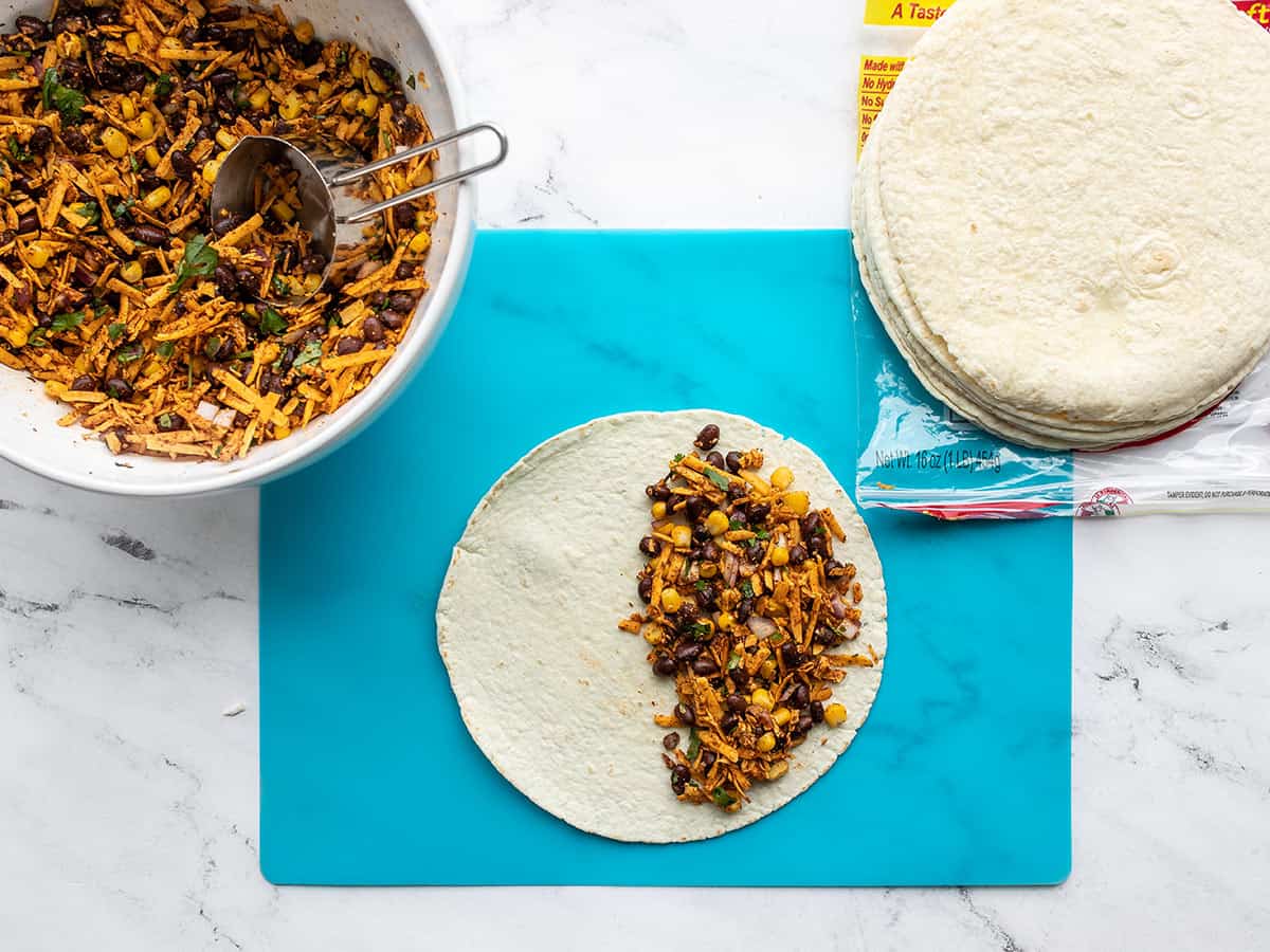Tex-Mex Black Bean and Corn Quesadillas