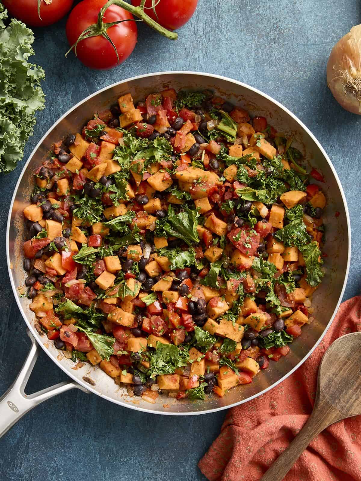 Sheet Pan Chili-Spiced Roasted Sweet Potatoes and Black Beans