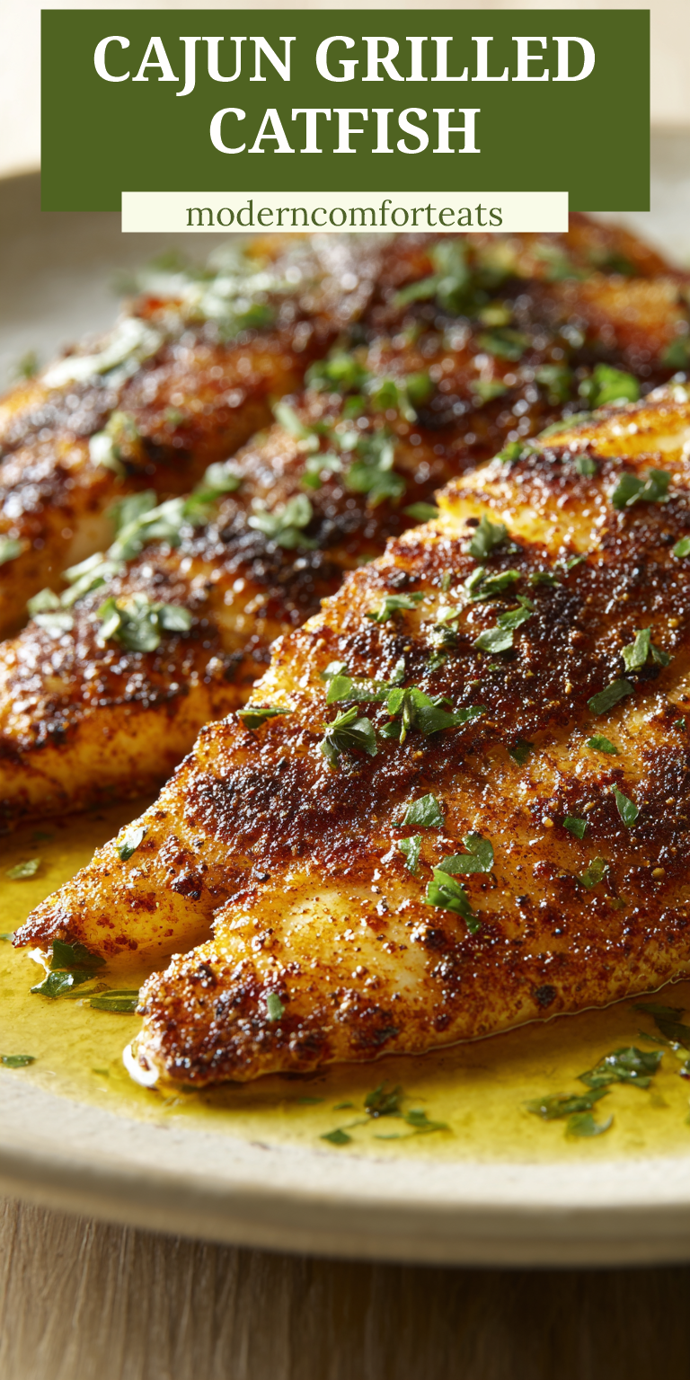 Grilled Cajun-Spiced Catfish with Spicy Remoulade