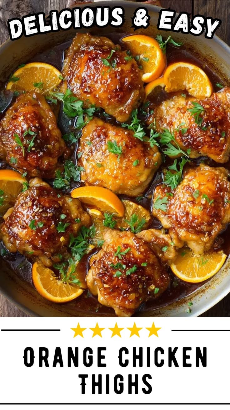 Pan-Seared Chicken Thighs with Orange-Basil Glaze