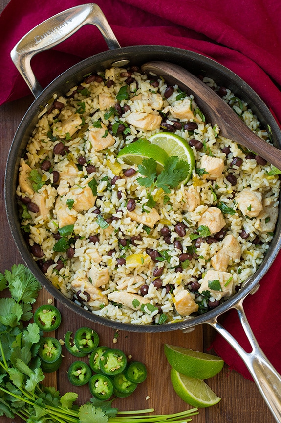 One-Pot Mexican Cilantro Lime Rice with Black Beans and Corn