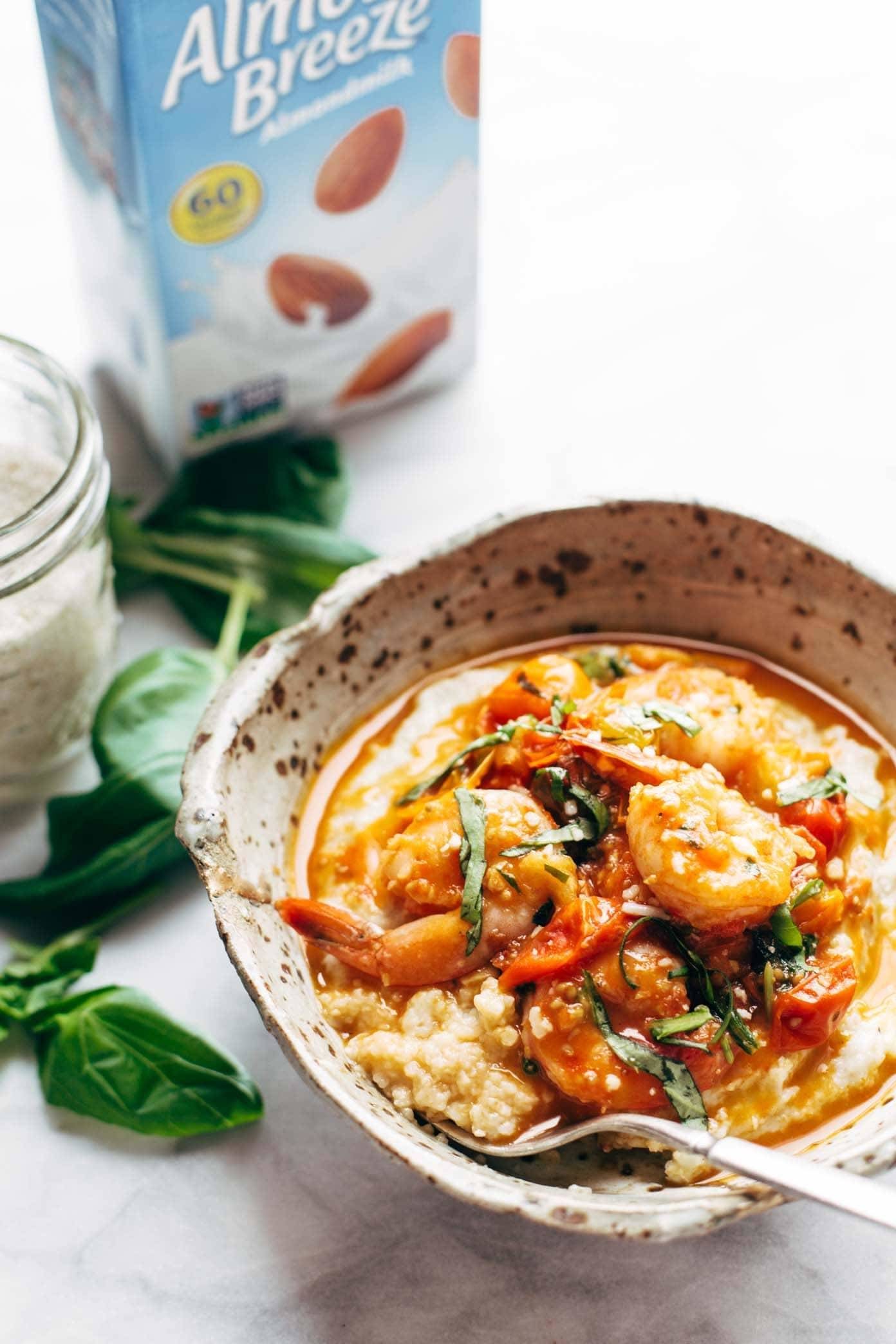 Gluten-Free Shrimp and Grits with Cajun Butter Sauce