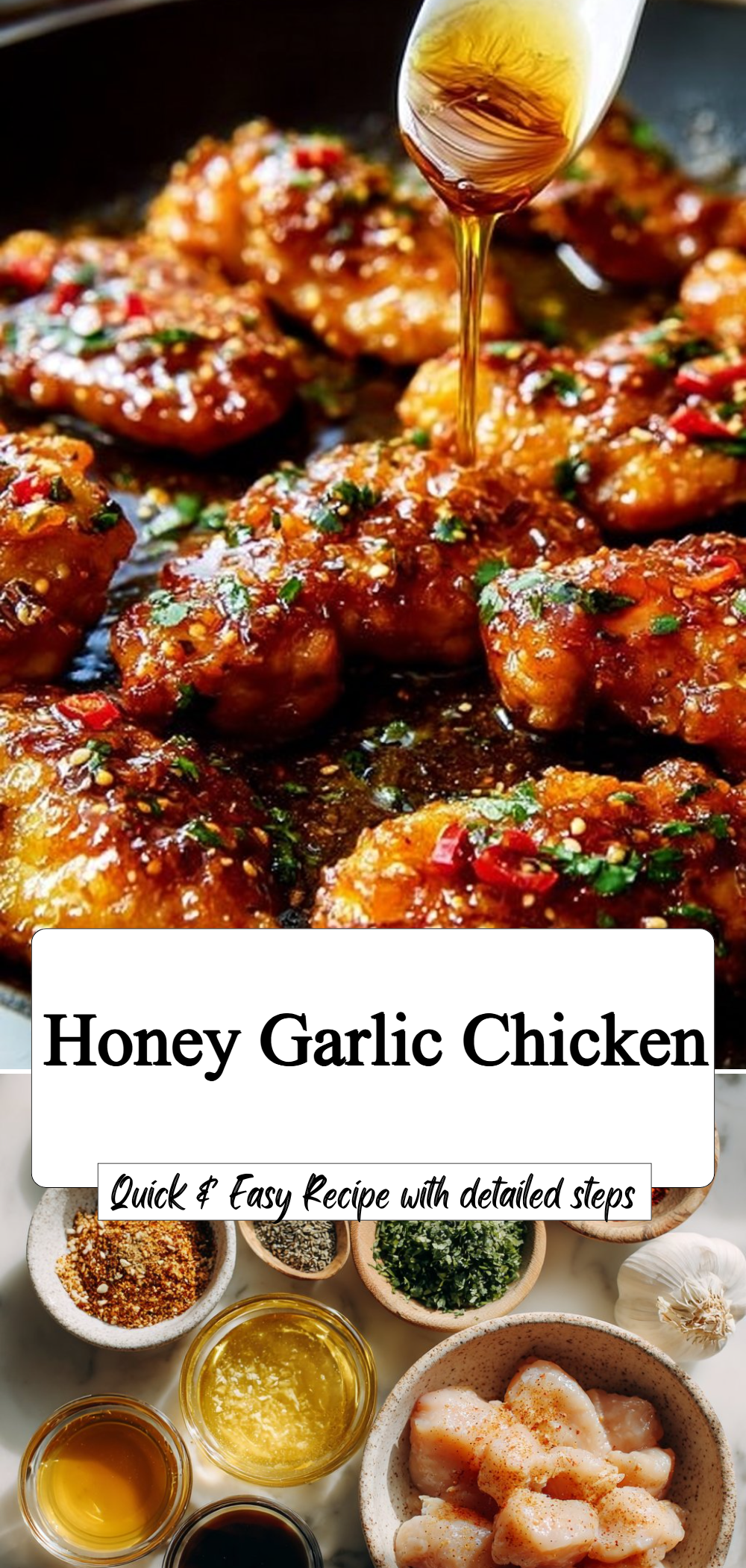 Pan-Seared Chicken with Popular Honey-Garlic Glaze