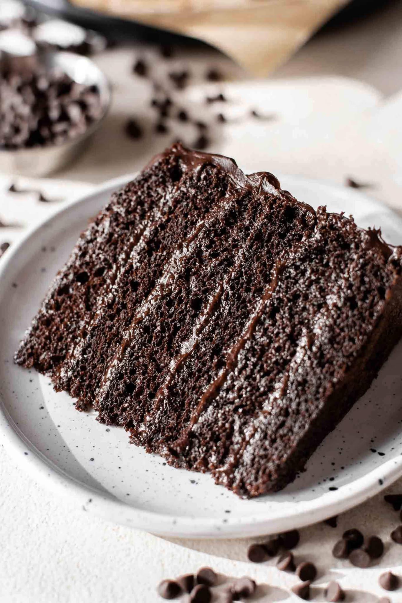 Chocolate Fudge Sheet Cake with Espresso Glaze