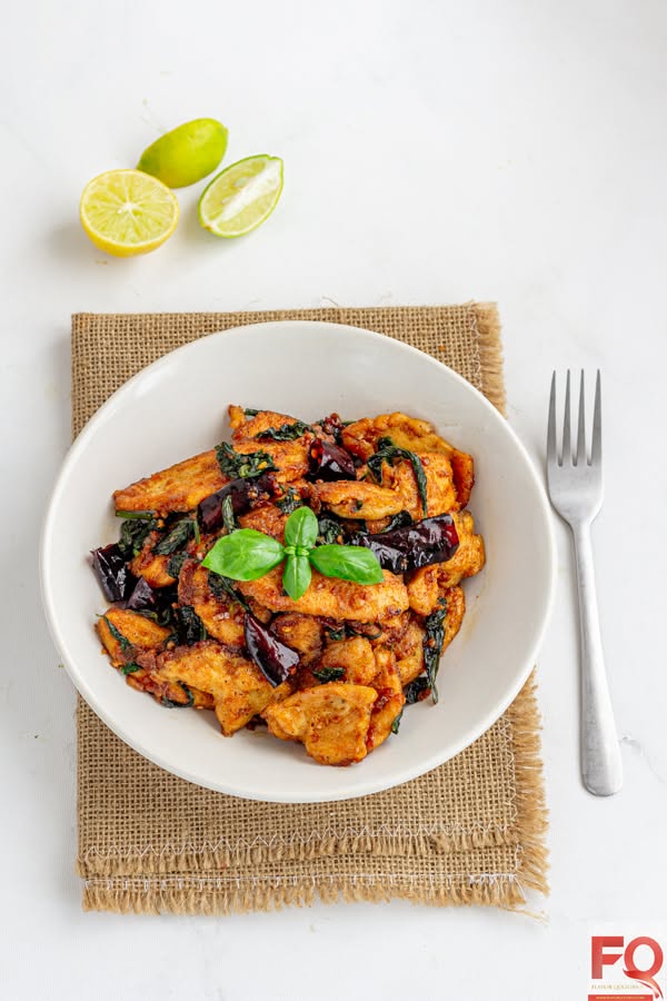 Stir-Fried Chicken with Sweet Chili and Fresh Basil