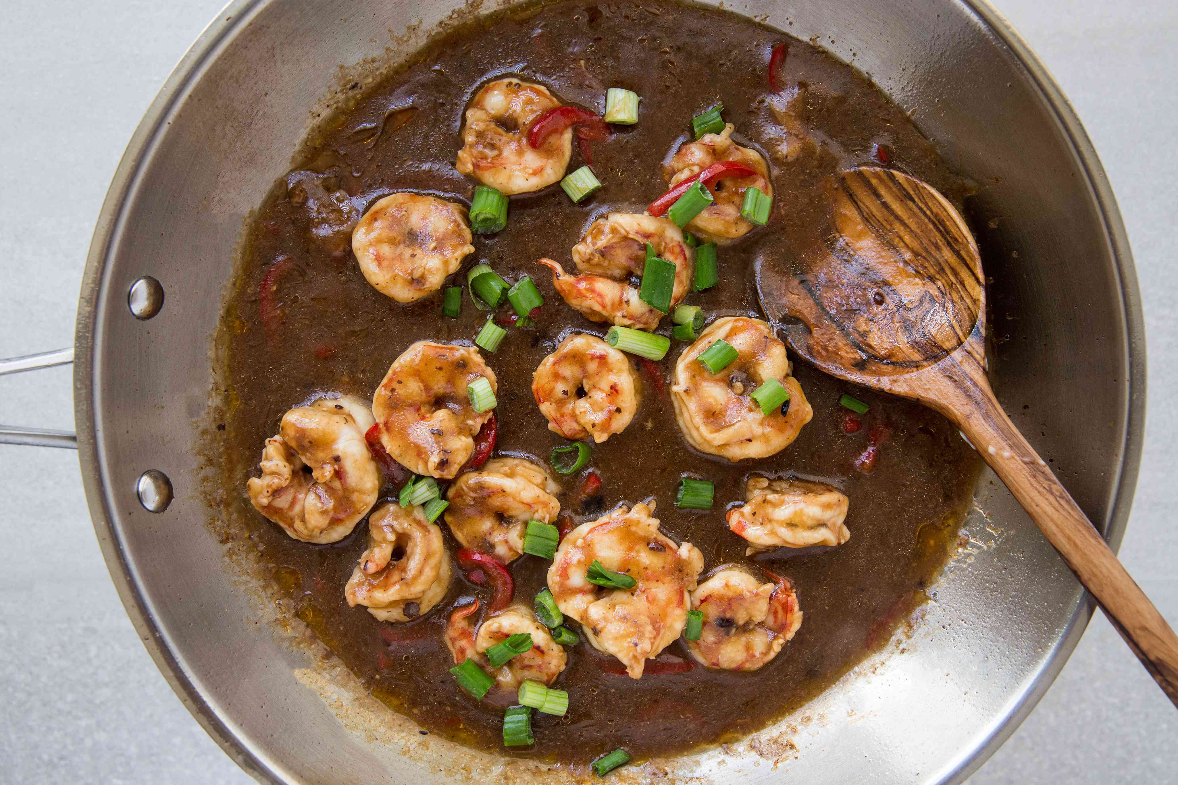 Wok-Fried Shrimp with Garlic and Black Bean Sauce