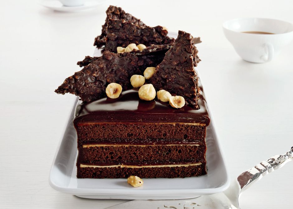 Foam Pit Chocolate Mousse with Crunchy Hazelnut Praline