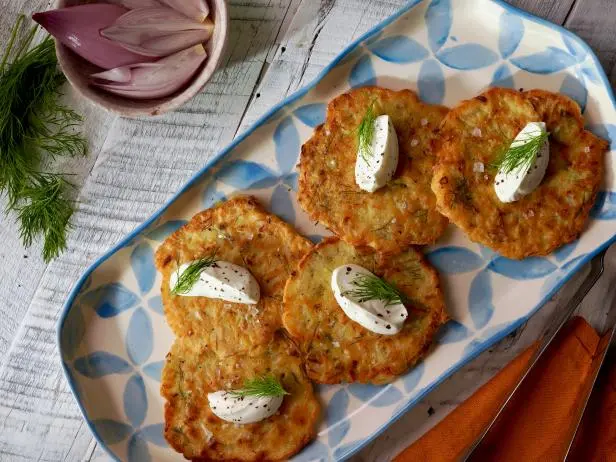 Pan-Fried French Cheese Pancake with Sauerkraut Sofrito