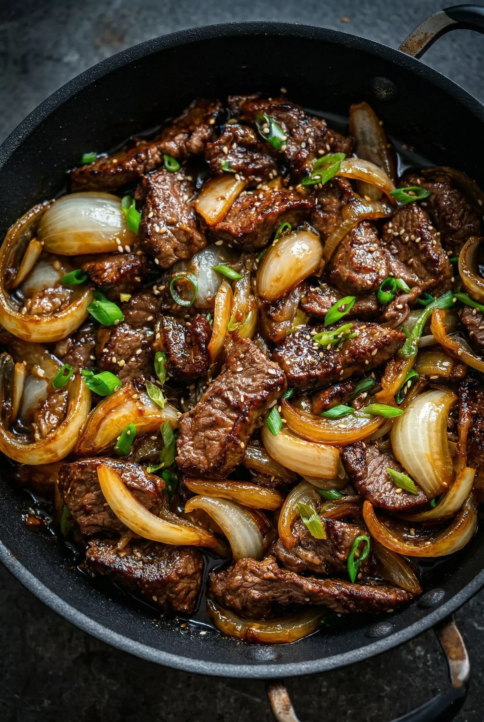 Stir-Fried Korean BBQ Beef with Sesame and Scallions