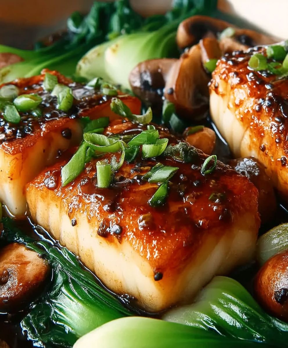 Miso-Glazed Black Cod with Sesame Seeds