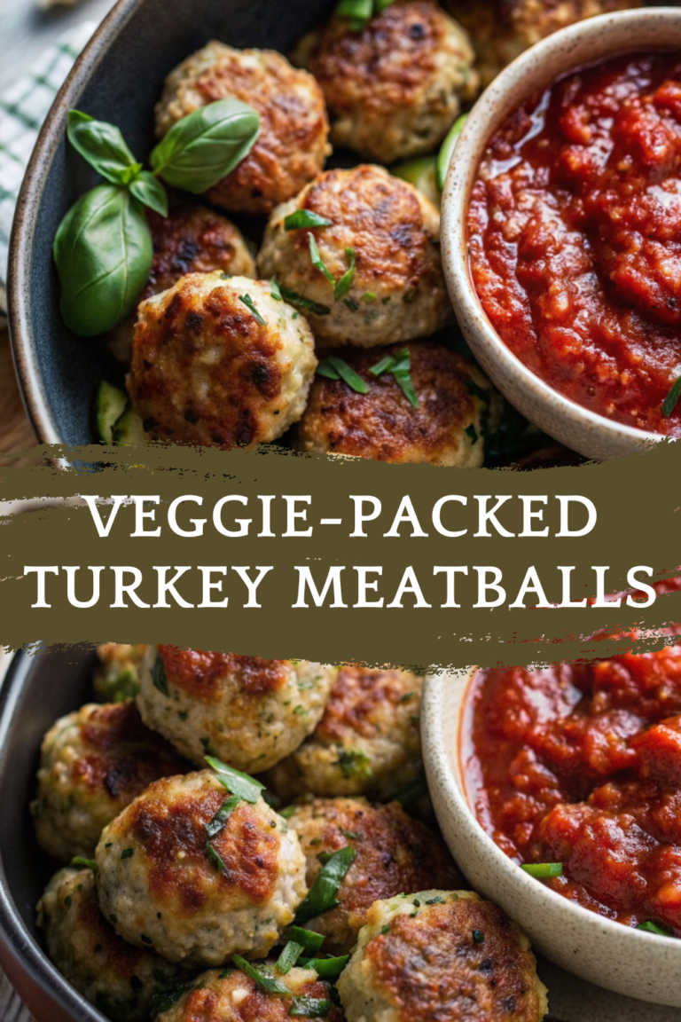 Mini Veggie-Packed Turkey Meatballs with Tomato Dip