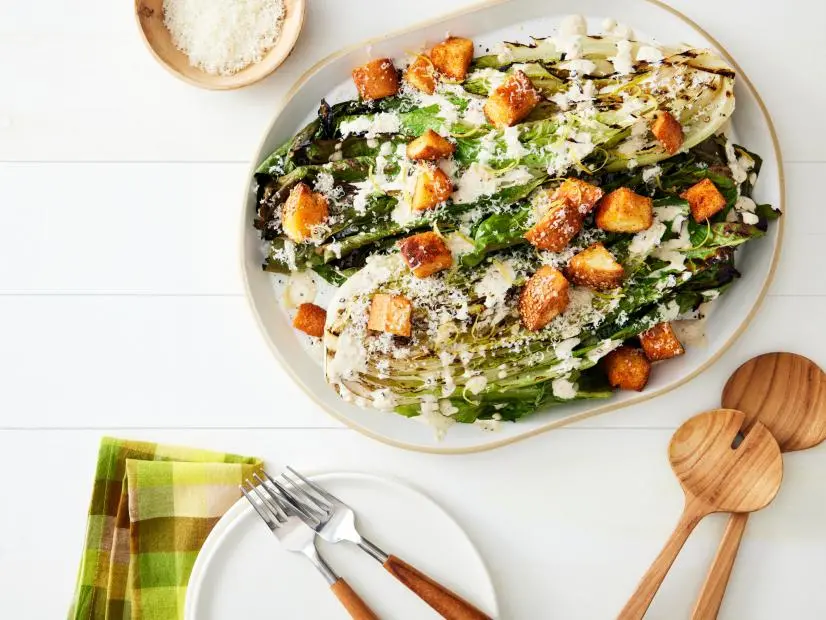 Romaine Caesar Salad with Chipotle Tomato Dressing and Truffle Manchego