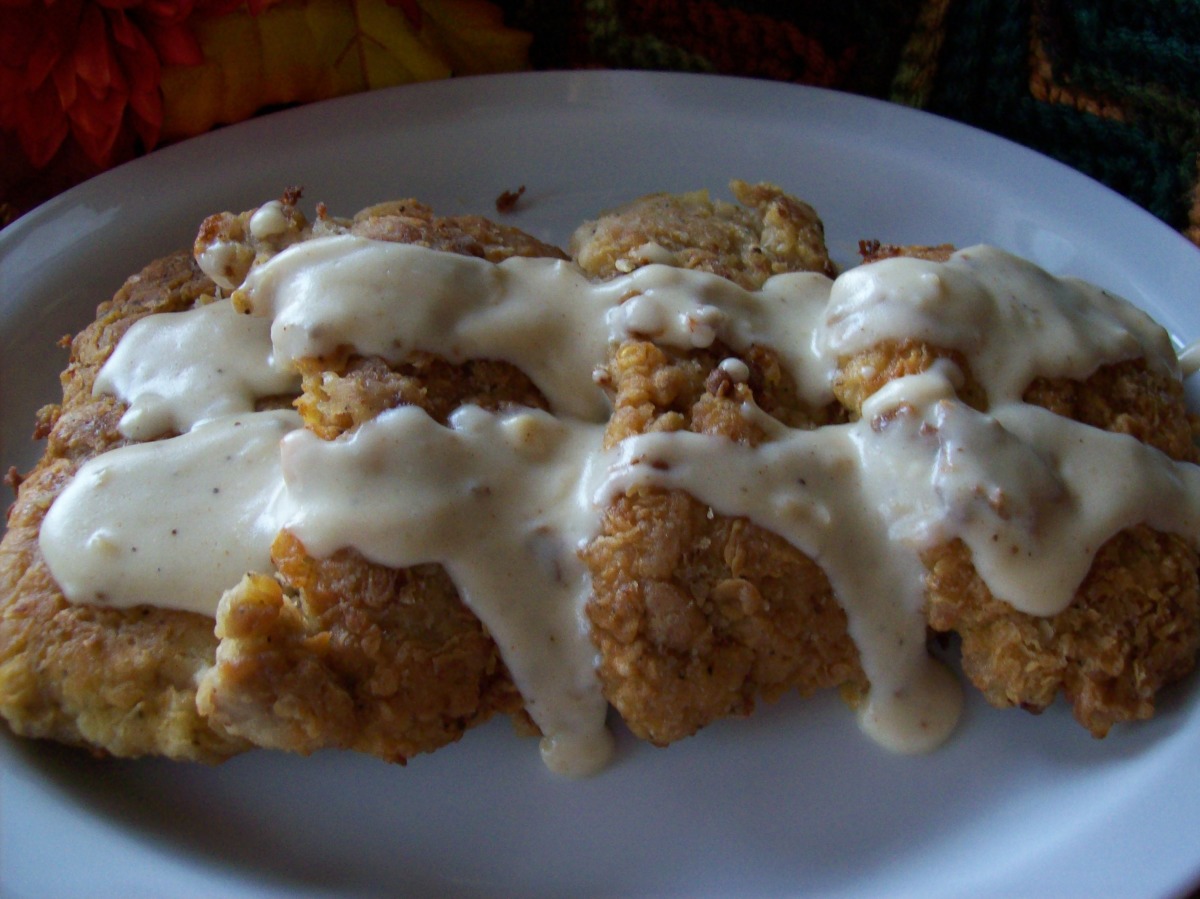 Chicken-Fried Steak with Creamy Pepper Gravy