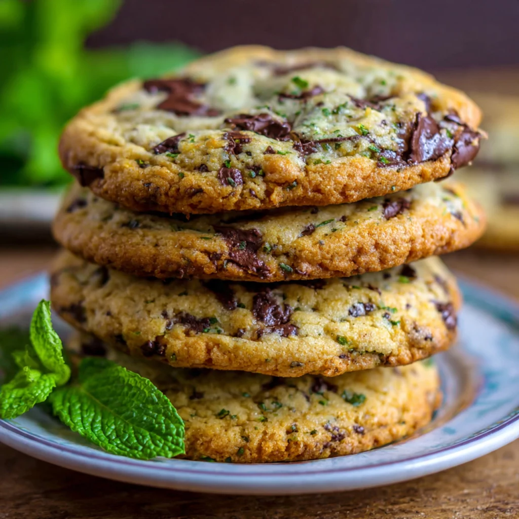Frozen-Inspired Mint and White Chocolate Chip Cookies