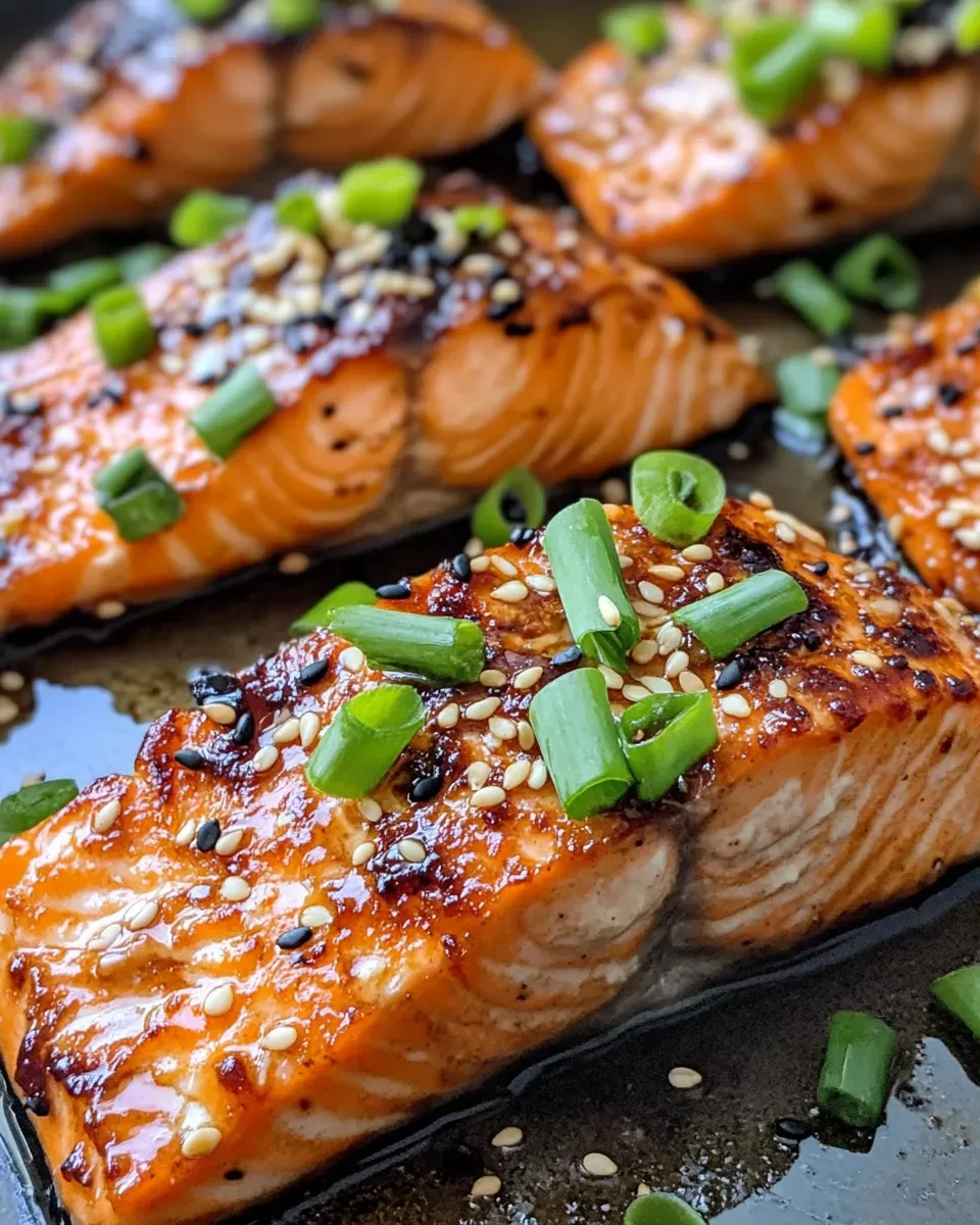 Soy-Ginger Glazed Salmon with Sesame Snow Peas