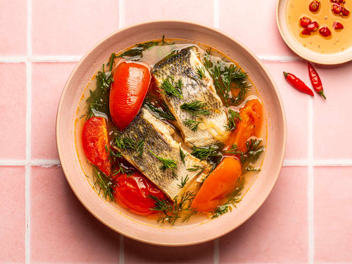 Laotian Fish Soup with Dill and Tamarind Broth
