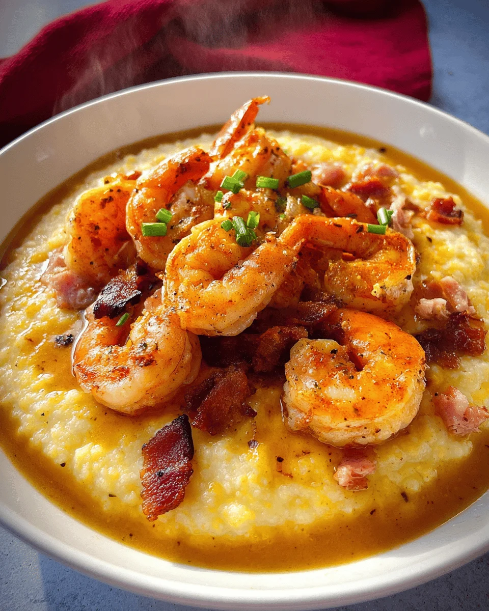 Classic New Orleans Breakfast Shrimp and Grits