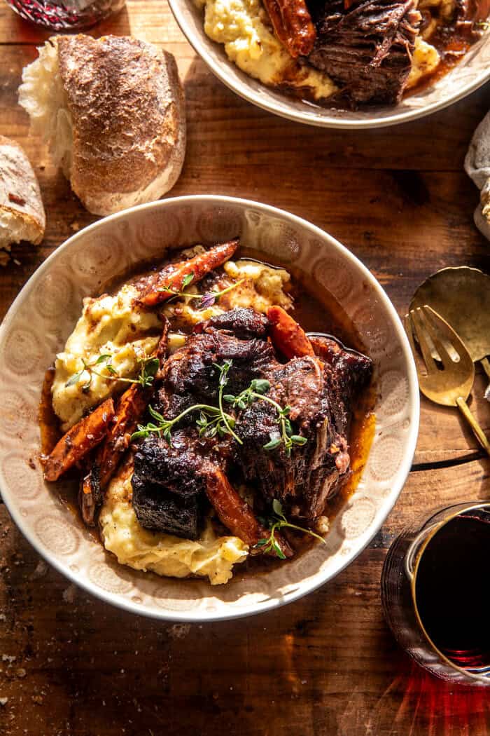 Slow-Braised Beef Shoulder with Red Wine and Root Vegetables