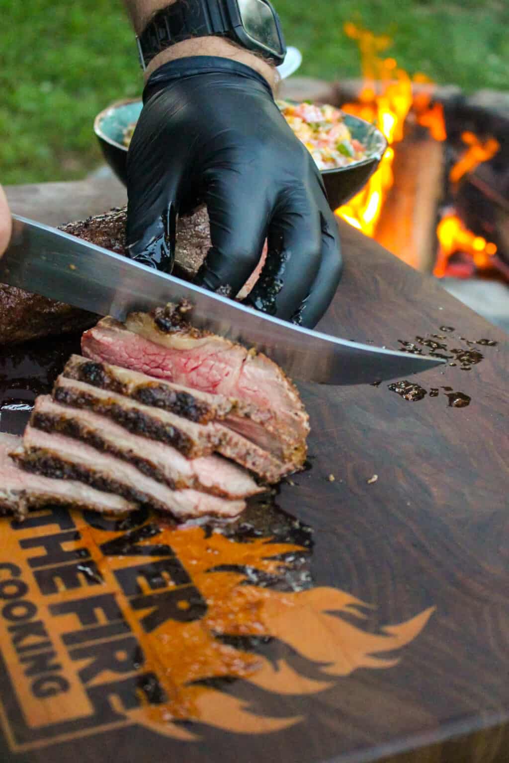 Charred Tri-Tip Steak with Smoky Fire-Roasted Salsa