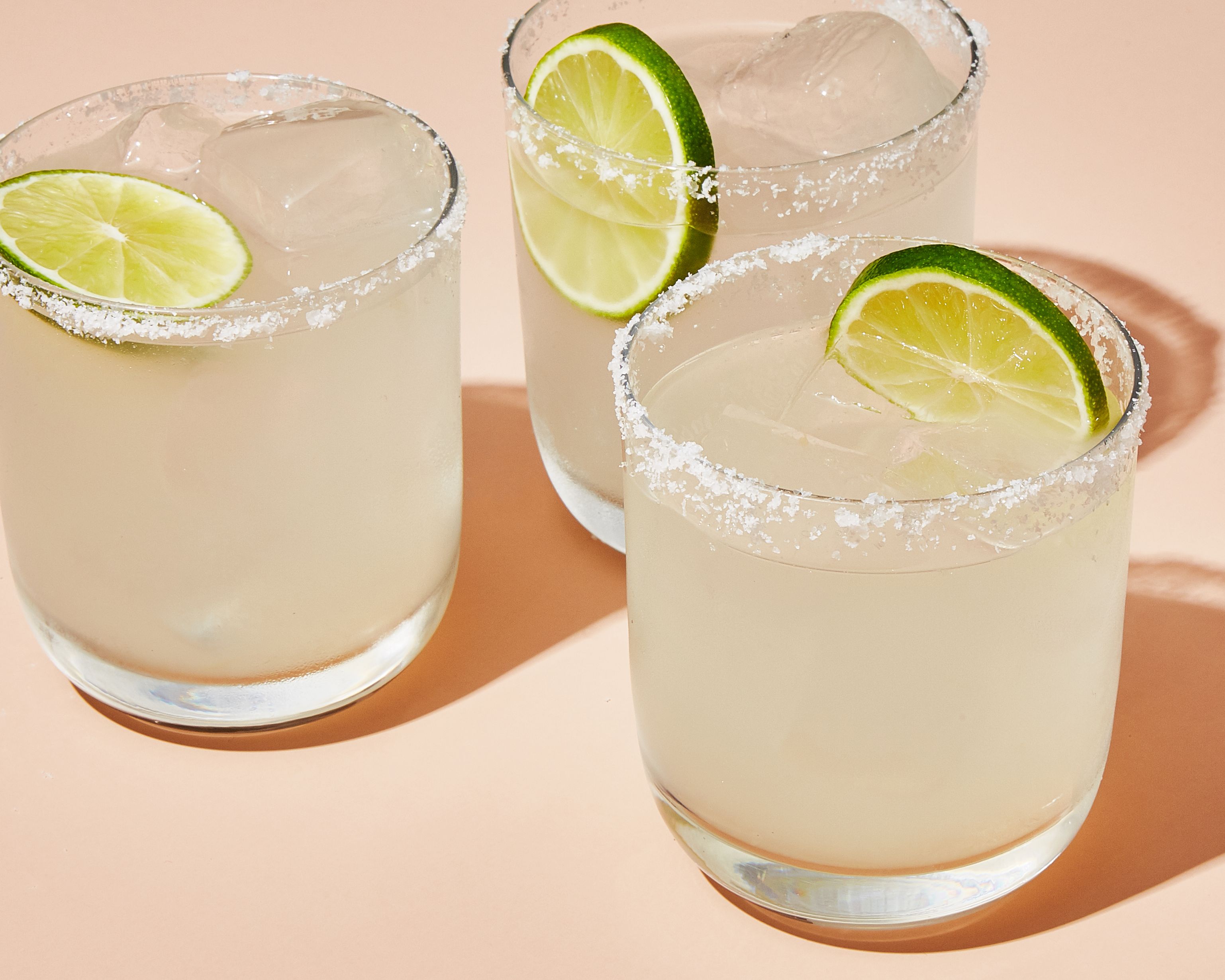 Salt-Rimmed Margarita with Simple Syrup and Triple Sec