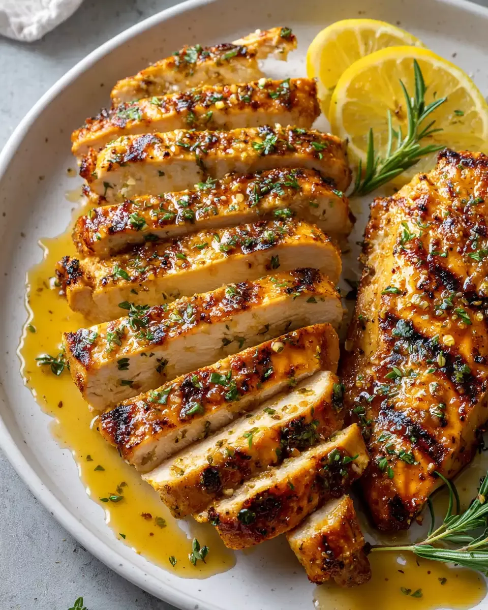 Grilled Citrus-Honey Glazed Chicken with Charred Vegetables