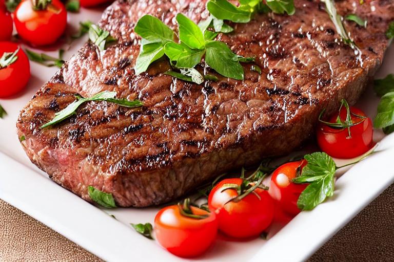 Roast Kangaroo Steaks with Pepperberry and Bush Tomato Sauce