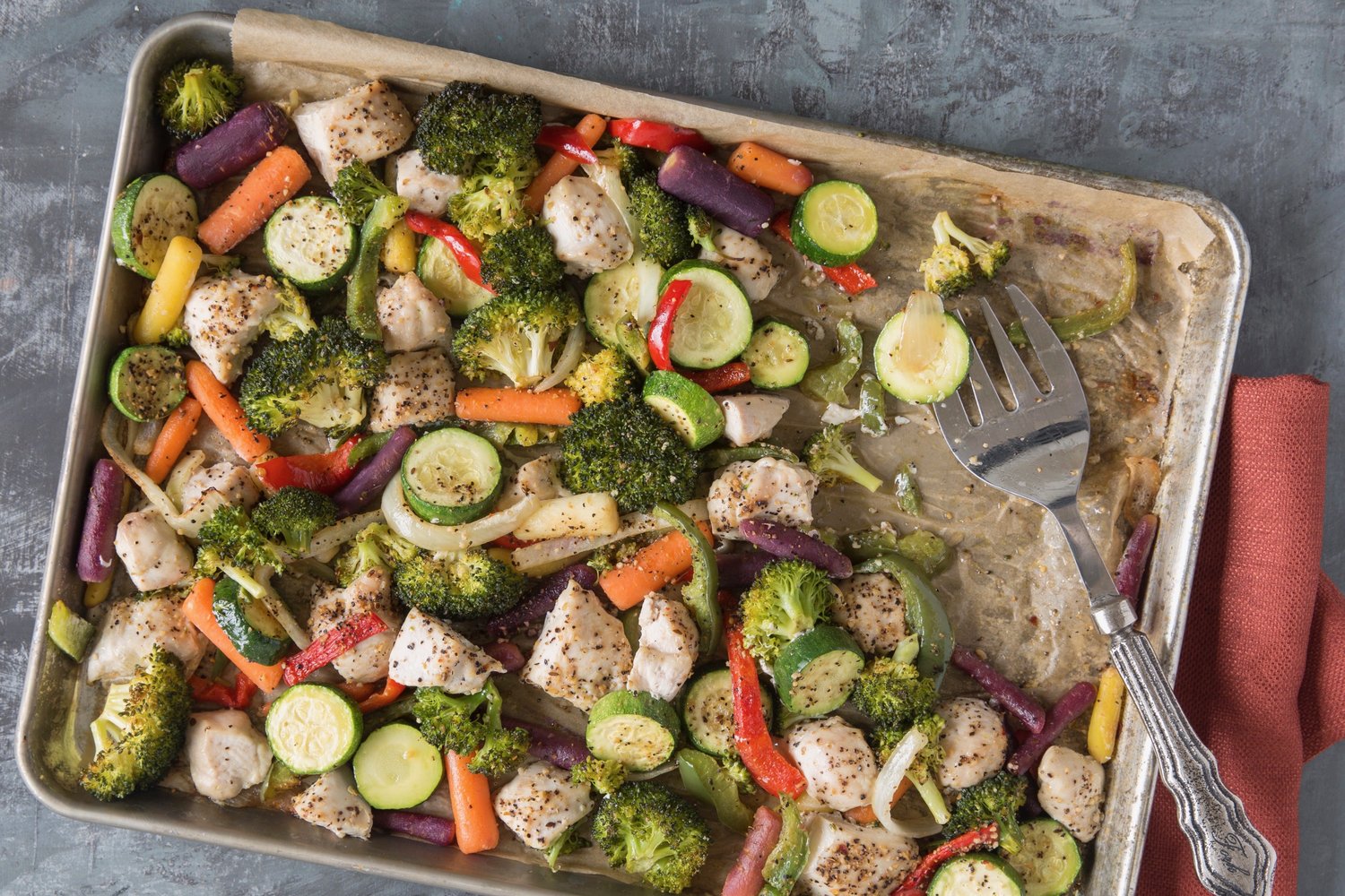 Lemon-Herb Sheet Pan Chicken with Spring Vegetables