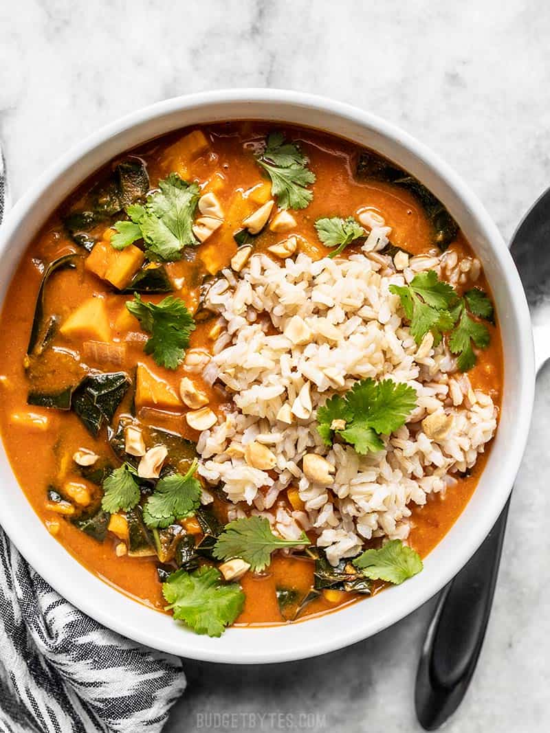 Senegalese Tomato and Peanut Stew with Sweet Potatoes