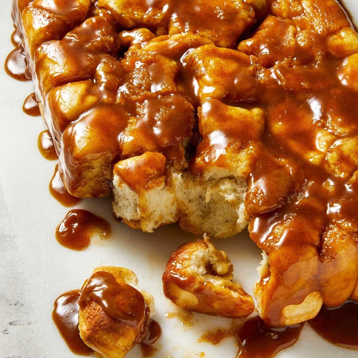 Sheet Pan Spiced Monkey Bread with Cinnamon and Brown Sugar
