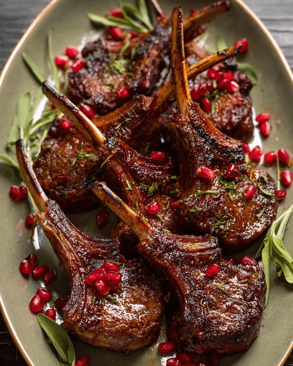 Macadamia-Crusted Lamb Chops with Rosehip Glaze