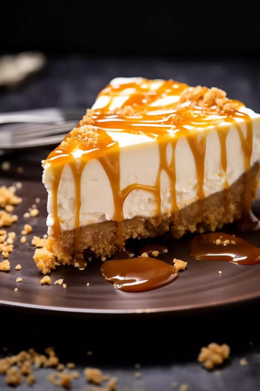 No-Bake Salted Caramel Icebox Cheesecake