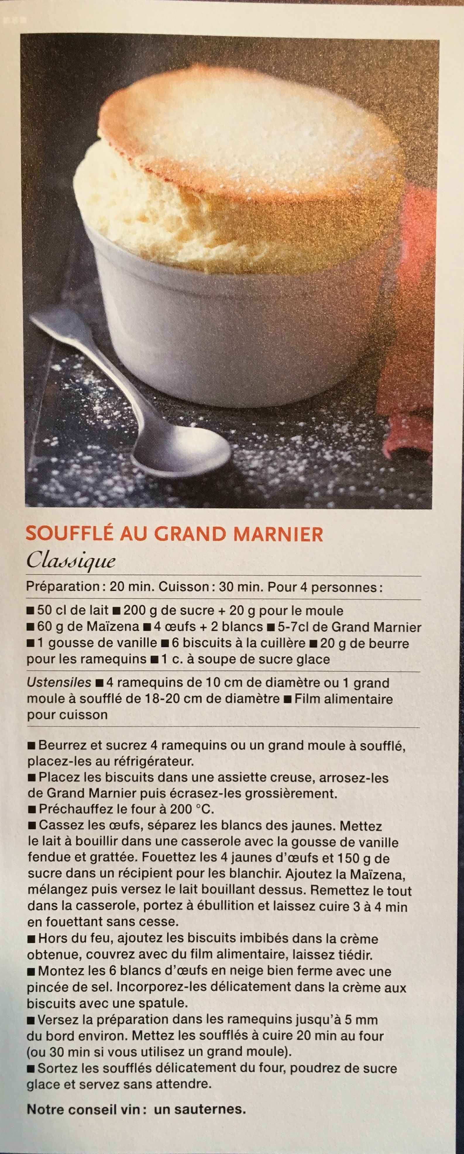 Baked Orange Soufflé with Grand Marnier