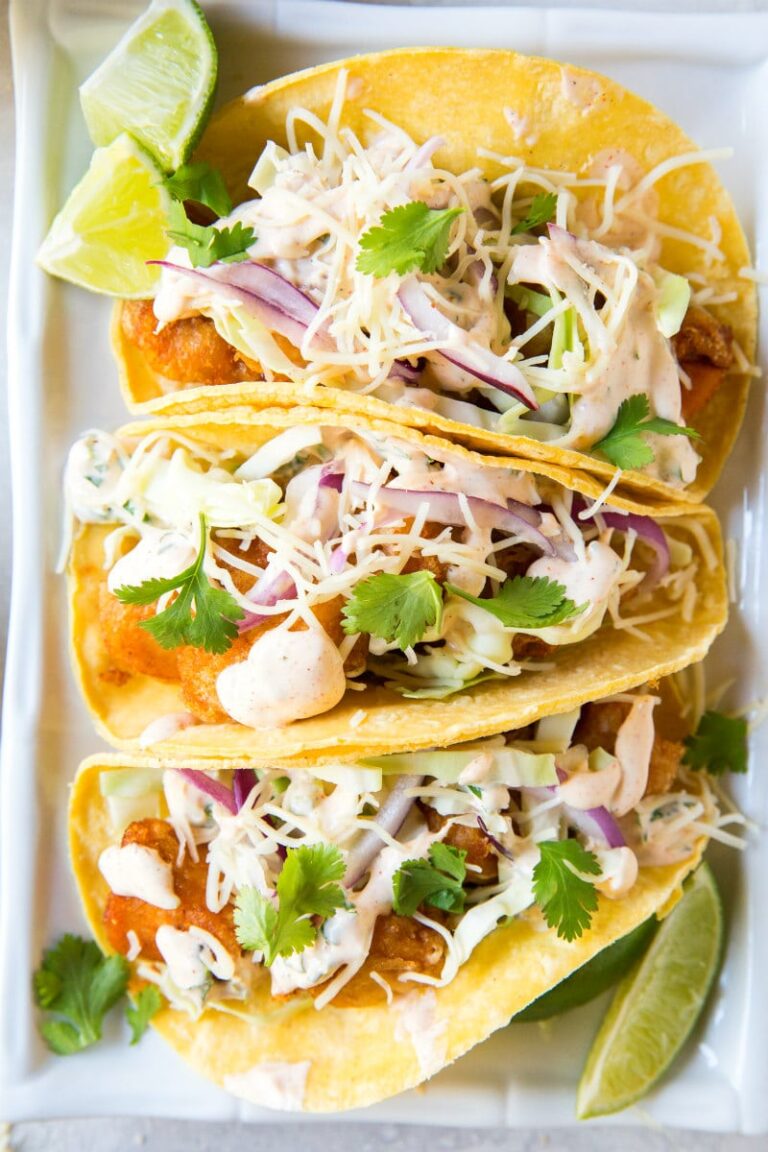 Carrollton-Inspired Beer-Battered Fish Tacos