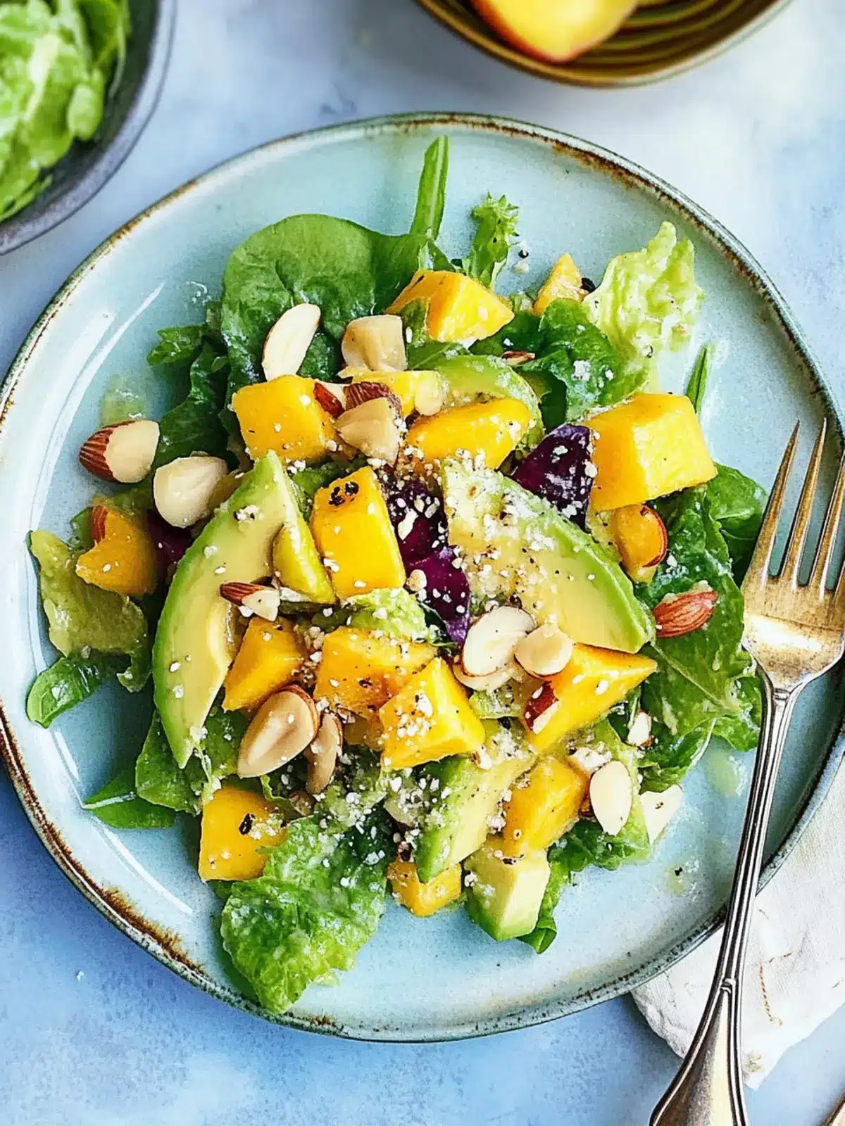 Avocado and Davidson's Plum Salad with Macadamia Vinaigrette