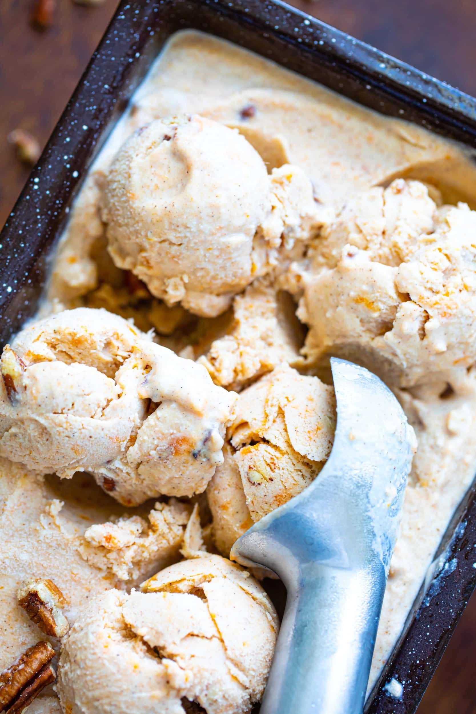 No-Churn Sweet Potato Pie Ice Cream
