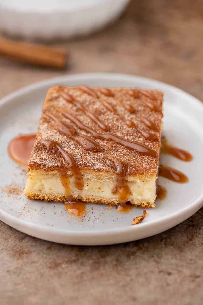 No-Bake Churro Cookie Bars with Cinnamon Sugar Drizzle