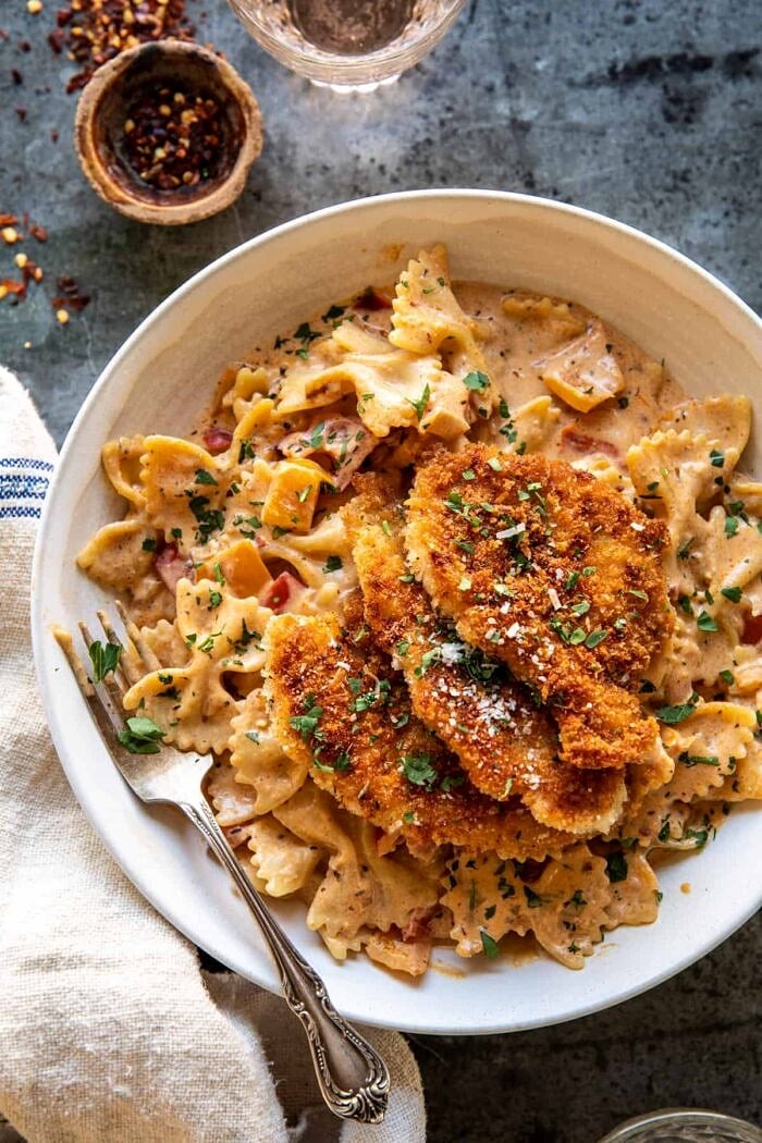 Mission Inn-Inspired Creamy Tomato Basil Pasta with Parmesan