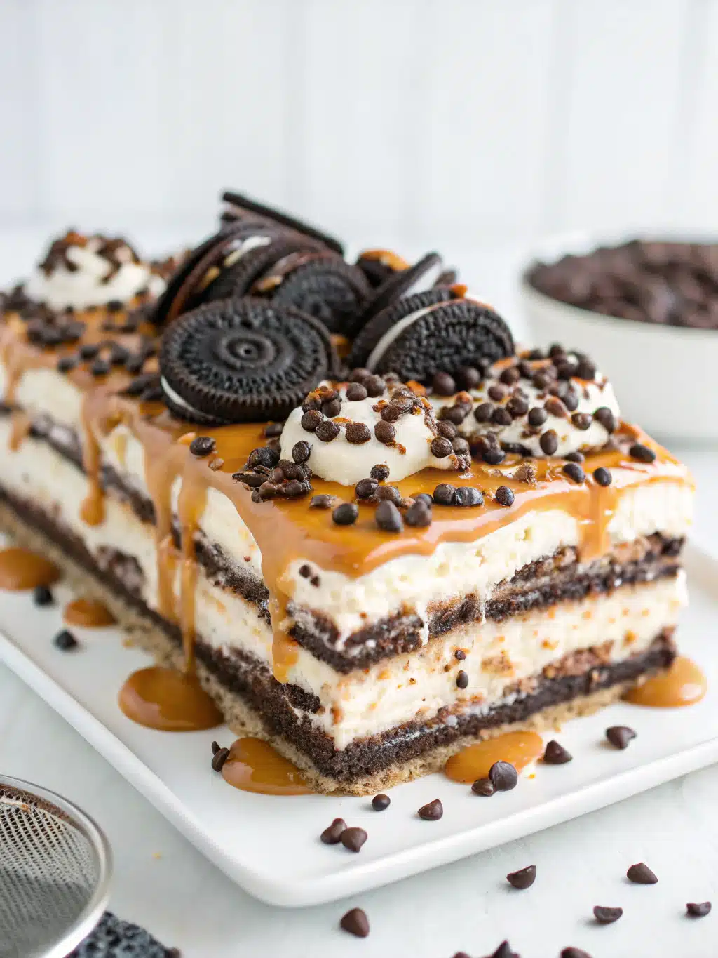 No-Bake Salted Caramel Icebox Pie