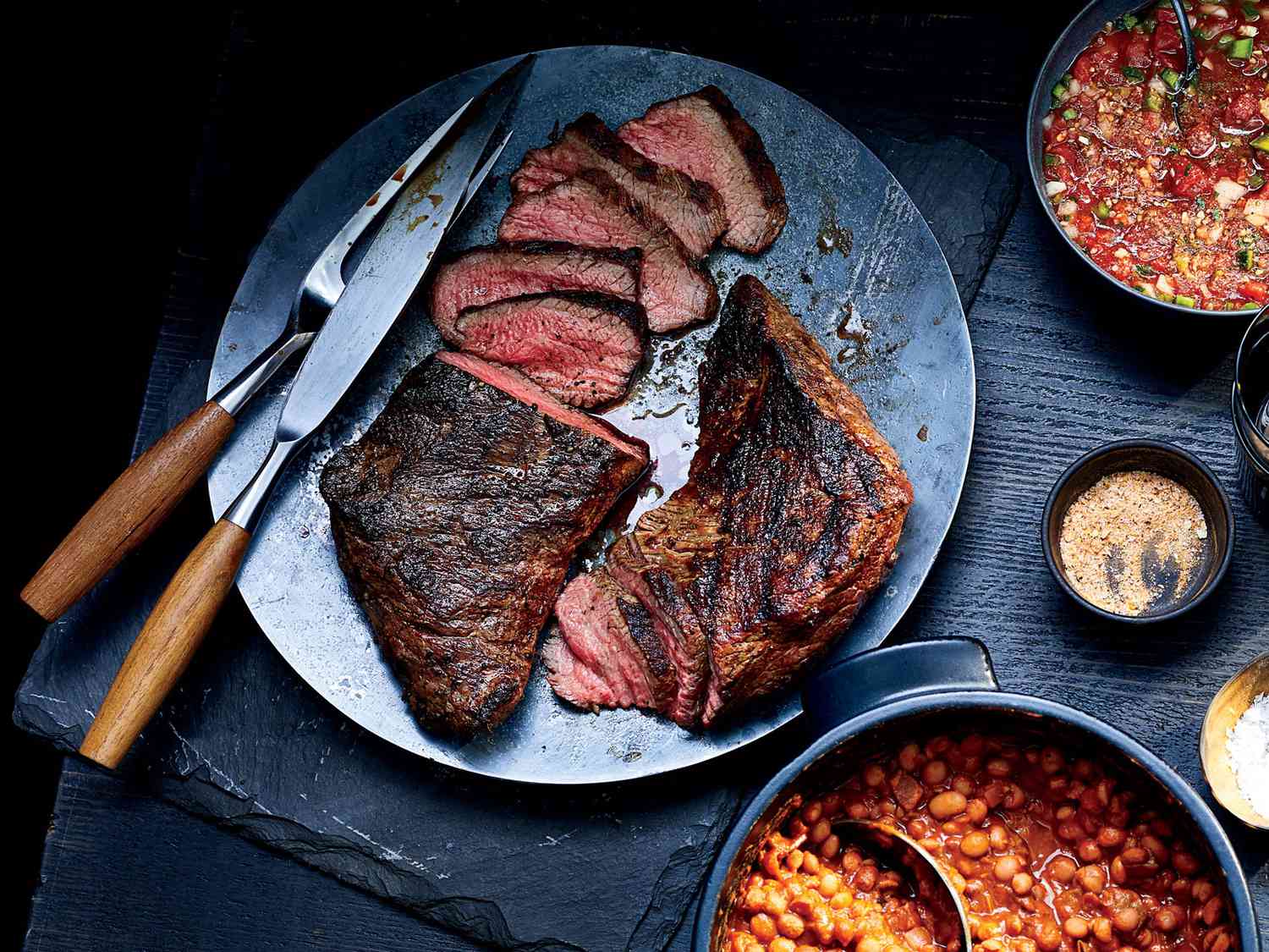 Grilled Tri-Tip with Smoky Mesquite Rub and Charred Vegetable Medley