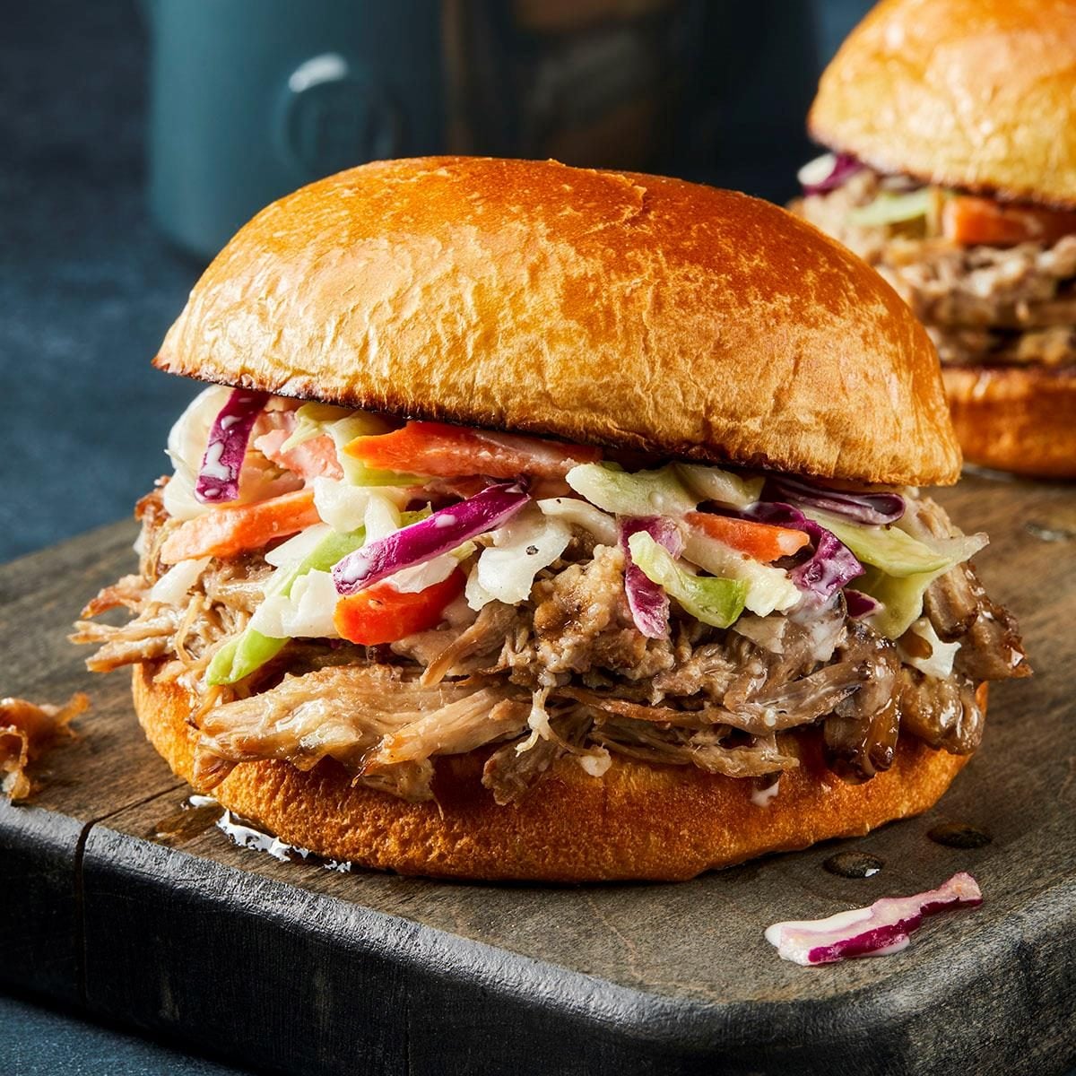 Grilled South Carolina Pulled Pork with Tangy Vinegar Slaw