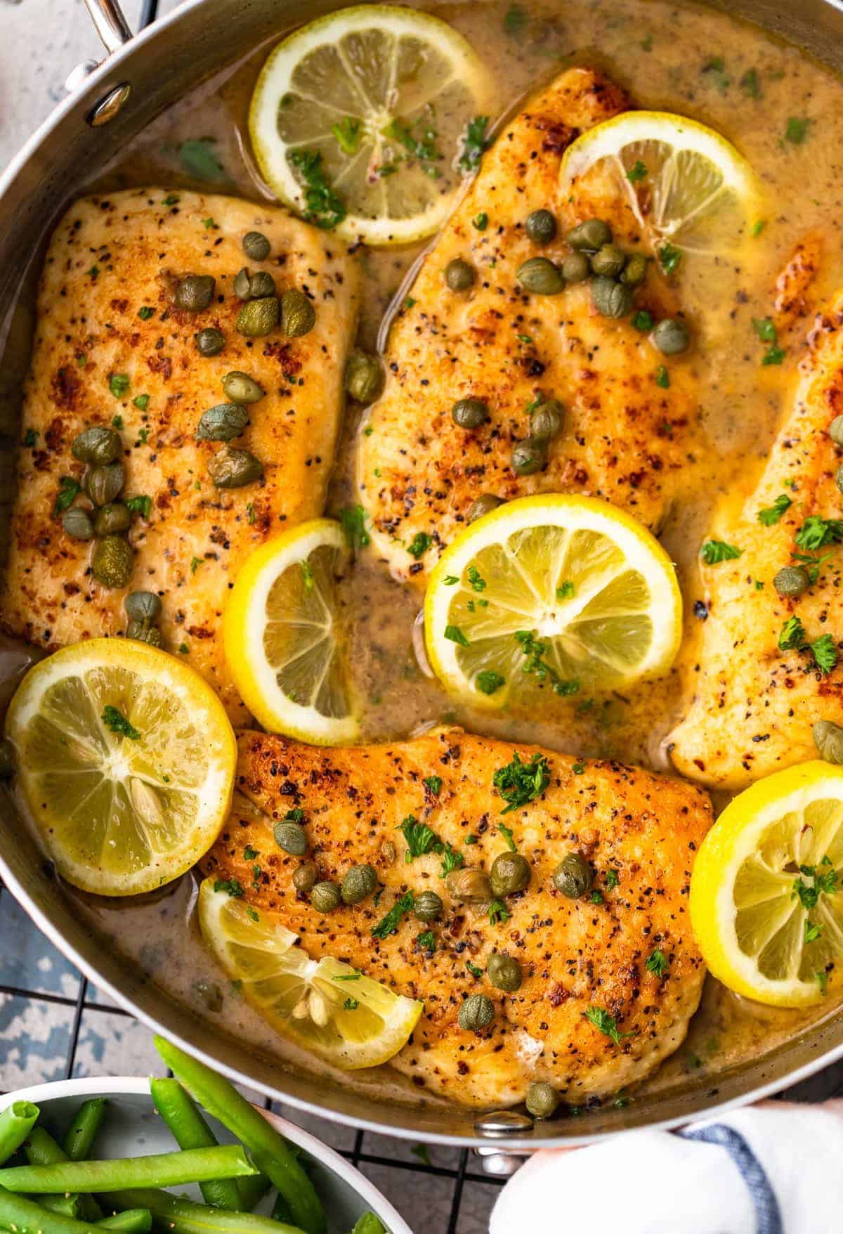Half-Portion Chicken Piccata