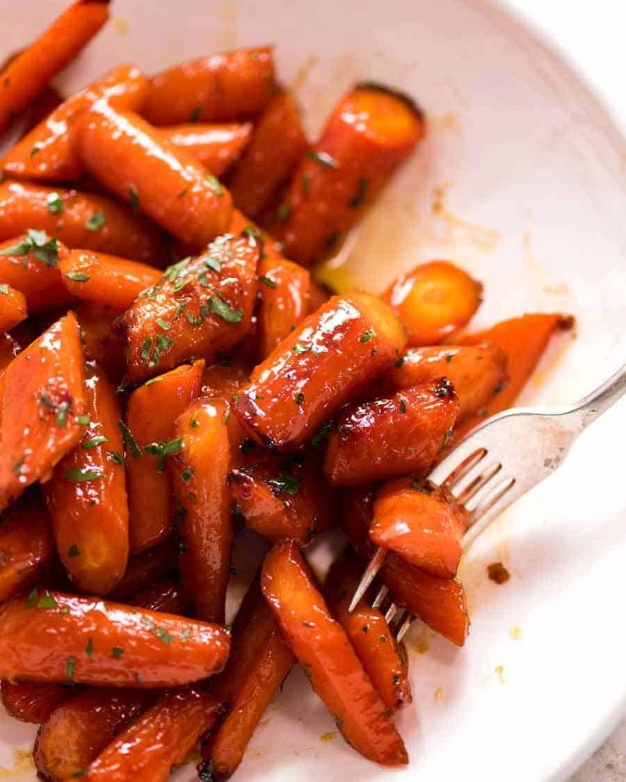 Honey-Glazed Carrot and Parsnip Sheet Pan Roast