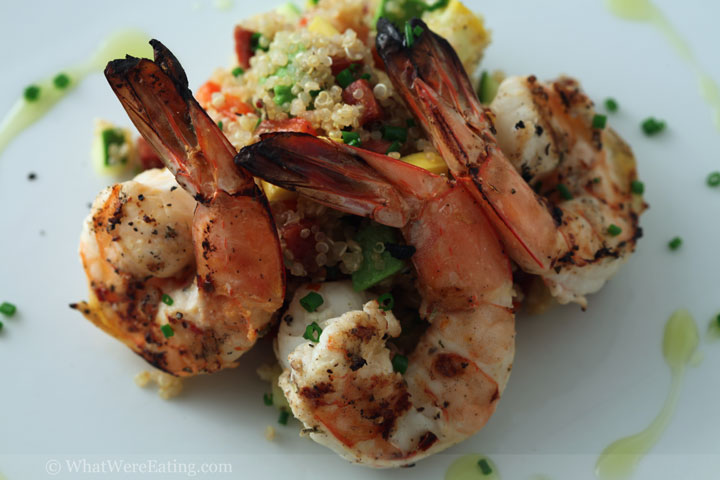 Citrus-Marinated Grilled Shrimp with Herb Quinoa Salad